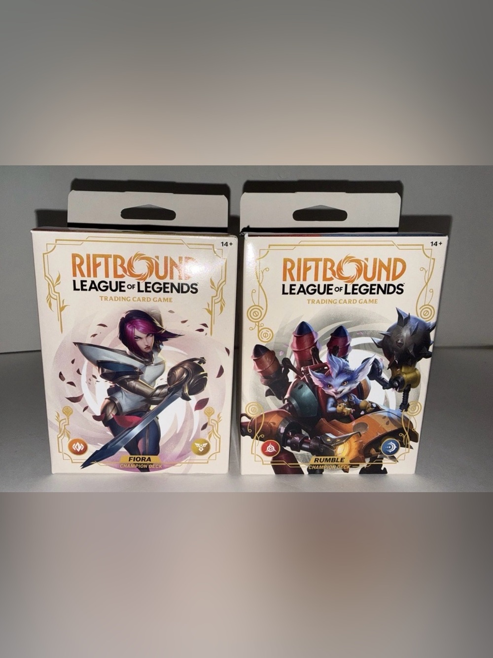 Set of 2 Riftbound League of Legends Spiritforged Starter Decks SEALED & IN HAND
